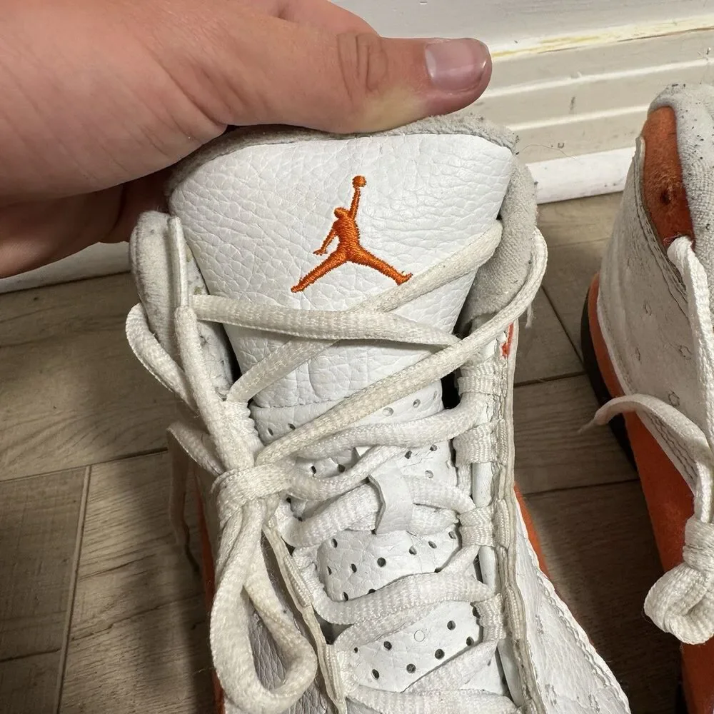 Air Jordan 13 Men’s 9.5 XIII Retro Starfish Orange White Black 2018 Basketball